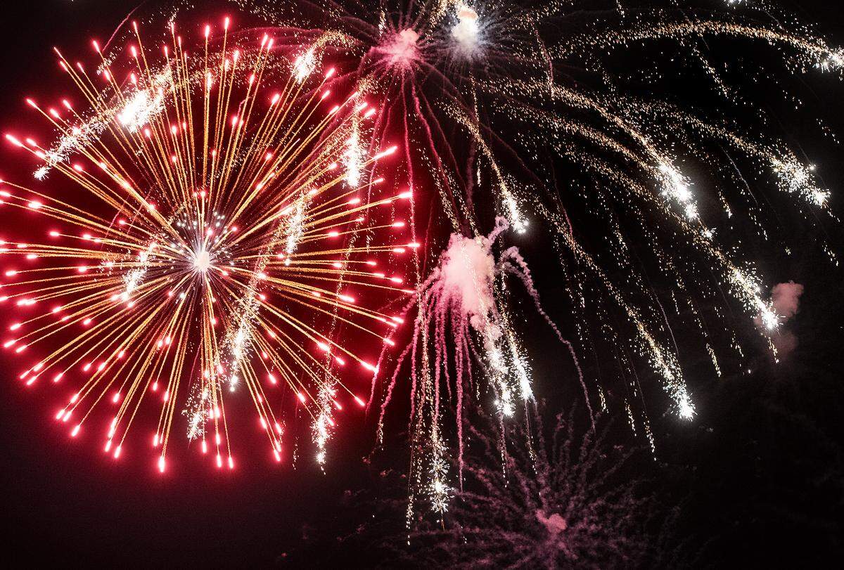 Independence Day fireworks at Don Pedro Reservoir, in La Grange Calif., Saturday, June 29, 2019.