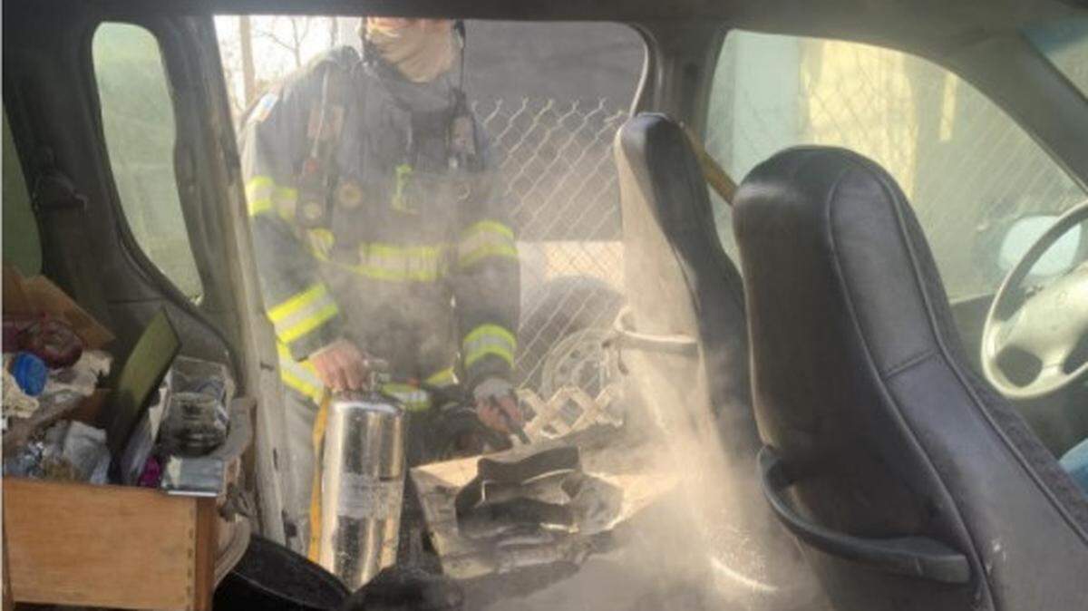 A Modesto man suffered minor smoke inhalation when he lighted a cinder-block oven in his van to bake a pizza on Saturday, March 6, 2021.
