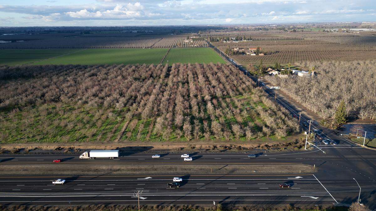 Stanislaus County officials are processing an application for a 145-acre industrial and warehouse development on the north side of Kiernan Avenue at Dale Road north of Modesto, Calif. Photographed on Wednesday, Jan. 3, 2024.