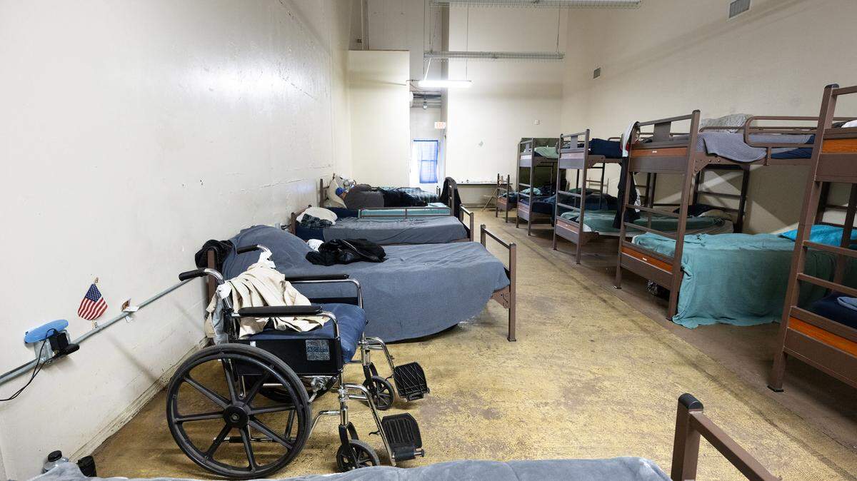 Senior dorm room at the Salvation Army Berberian Center on Ninth and D streets in Modesto, Calif., Wednesday, Nov. 22, 2023.