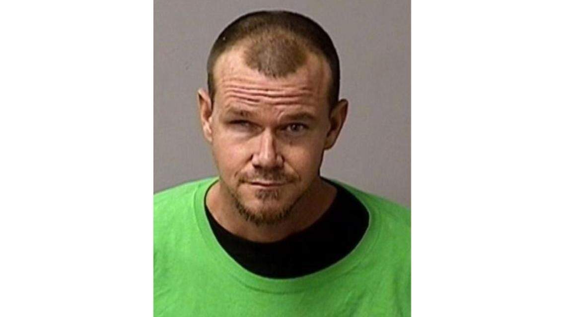 Brett Bisnett faces charges of vandalism and arson after allegedly pulling plants from the ground, setting a teddy bear on fire and drawing a devil on the walkway at the Congregation Beth Shalom synagogue on Sherwood Avenue in Modesto on Monday, Oct. 8, 2018.