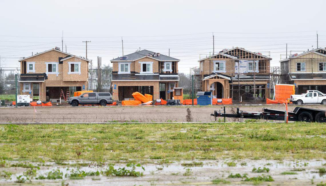 The Crossings housing development in east Modesto, Wednesday, Feb. 18, 2026. 