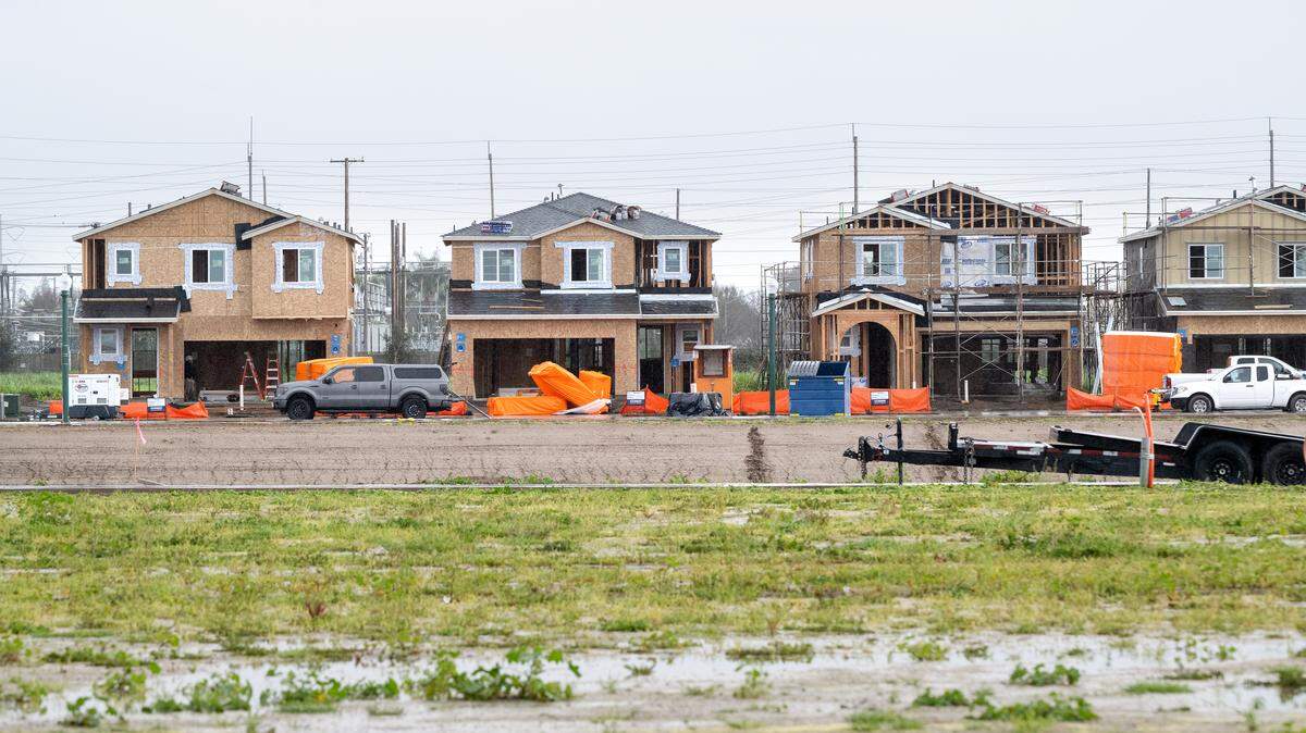 The Crossings housing development in east Modesto on Feb. 18, 2026.