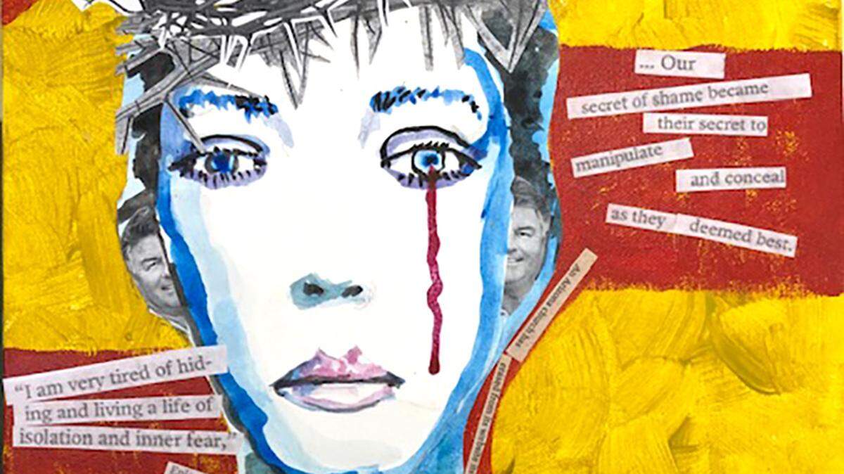 Tracy Epler created artwork decades after being sexually abused by her youth pastor as a teen in Modesto. She sued and received a settlement from the church in July 2022.