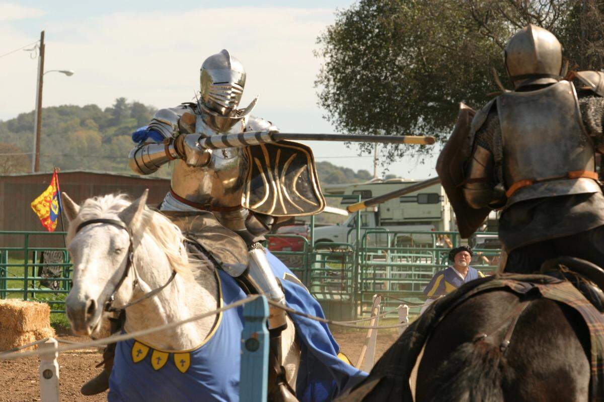 Jousting at a past year’s Celtic Faire.