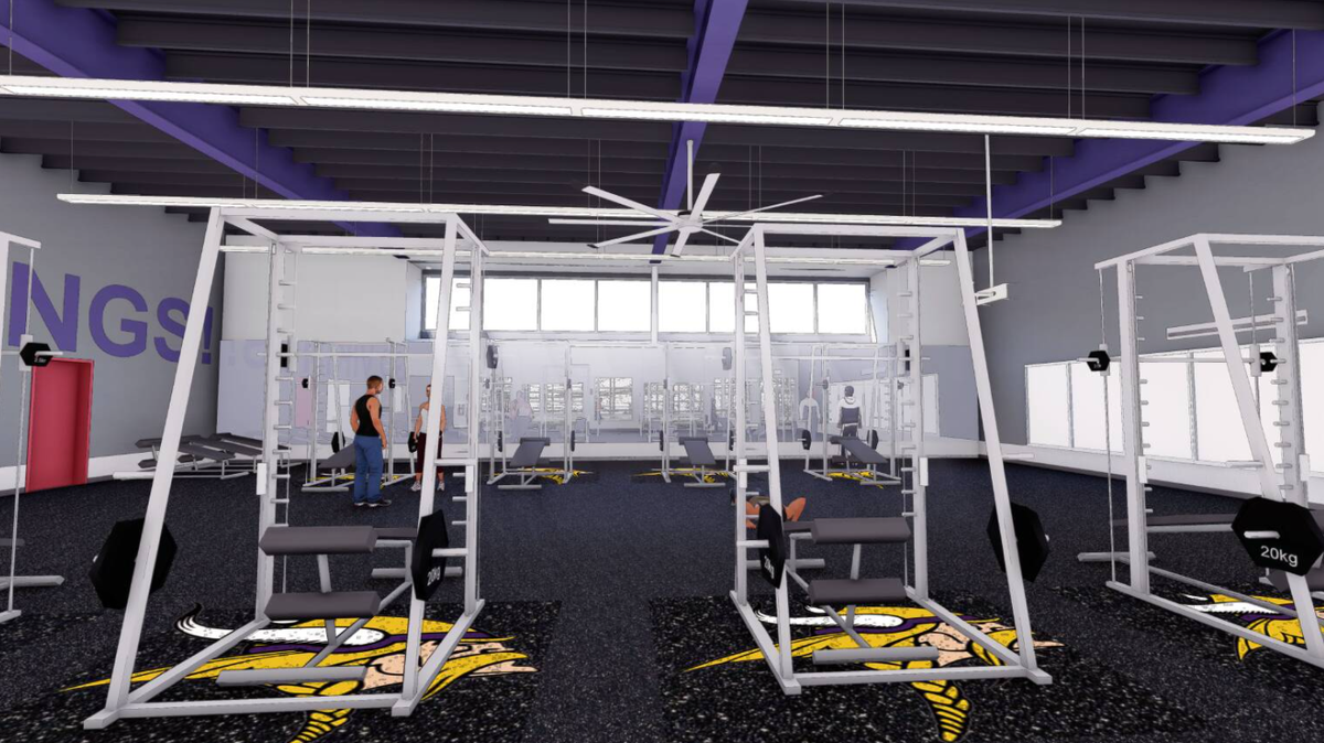 The anticipated design of the Johansen Fitness Center is pictured.