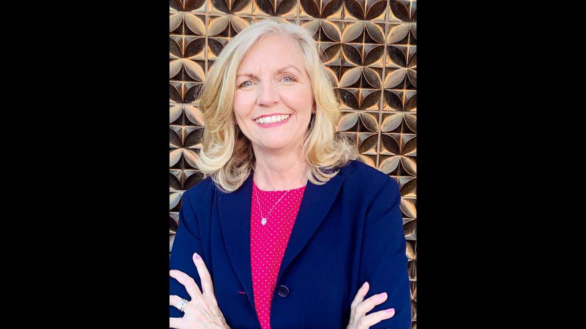 Cindy Marks, the former CEO of the Modesto Chamber of Commerce is pictured in downtown Modesto, Calif. in July of this year.