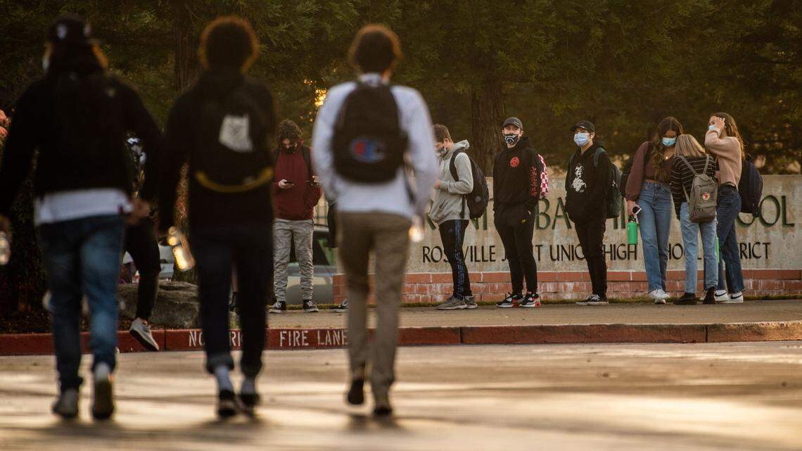 There are students throughout California returning to campuses under various scenarios.