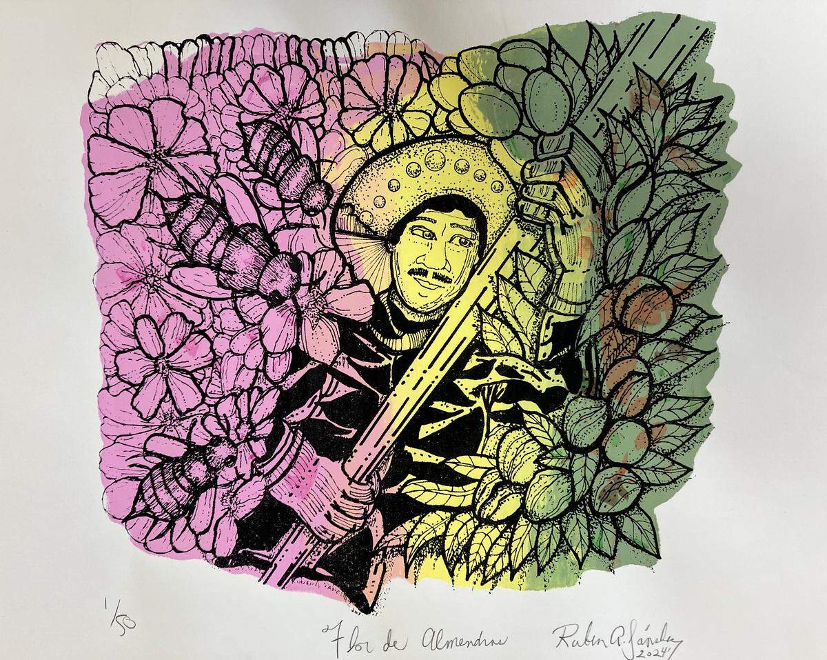 “Almond Blossoms” will be part of the Carnegie Arts Center’s Pop-Up Exhibition.
