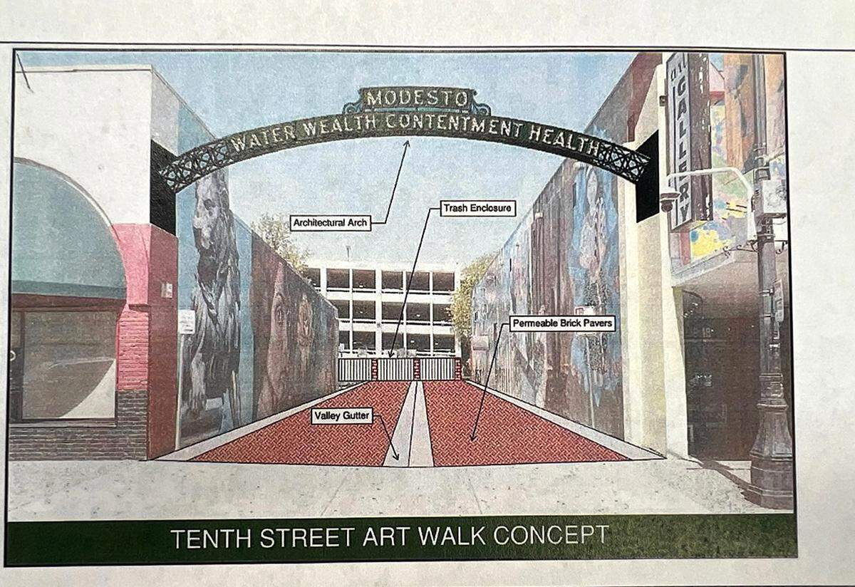 Modesto has been awarded $3.13 million grant to revitalize downtown. The main focus will be on the L shaped mural alley that runs along 10th and J streets.