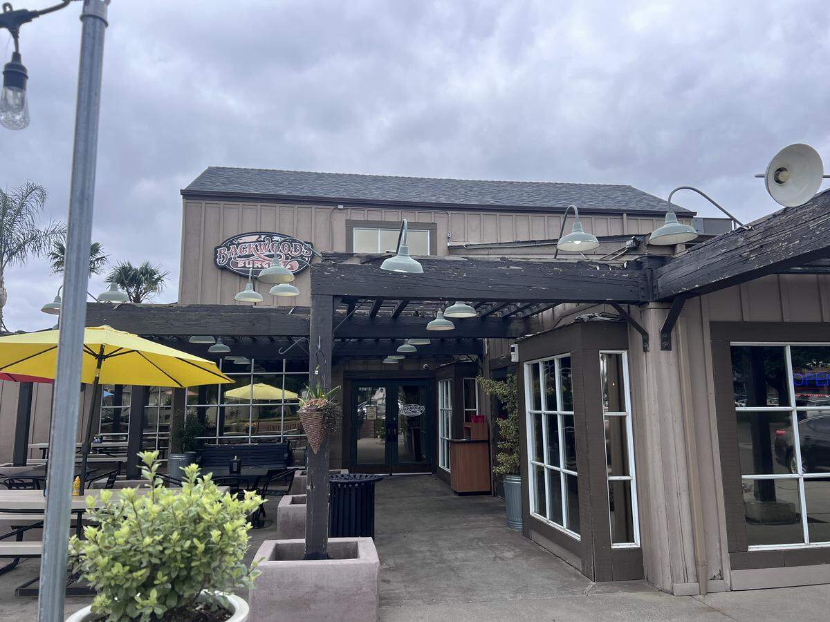 Backwoods Burgers is located in the Oakdale Station shopping center at 214 West F St., Oakdale.