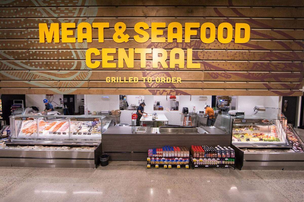 Save Mart supermarkets has started installing in-store grills in its meat and seafood departments, like the one in this Ceres store. Customers can have their purchases grilled to order while they shop.