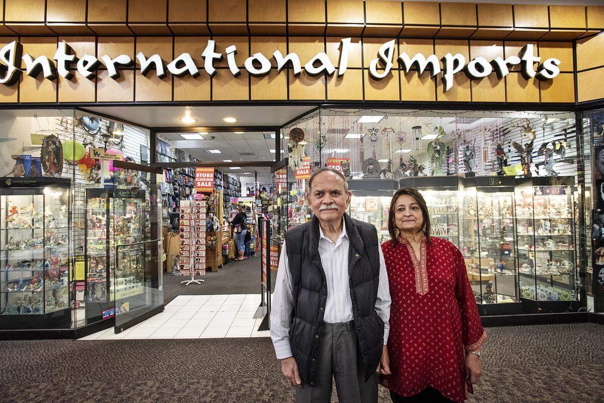 Owners Anil and Saroj Sheth will be closing International Imports at the end of March at Vintage Faire Mall in Modesto, Calif., on Friday, Feb. 21, 2020.