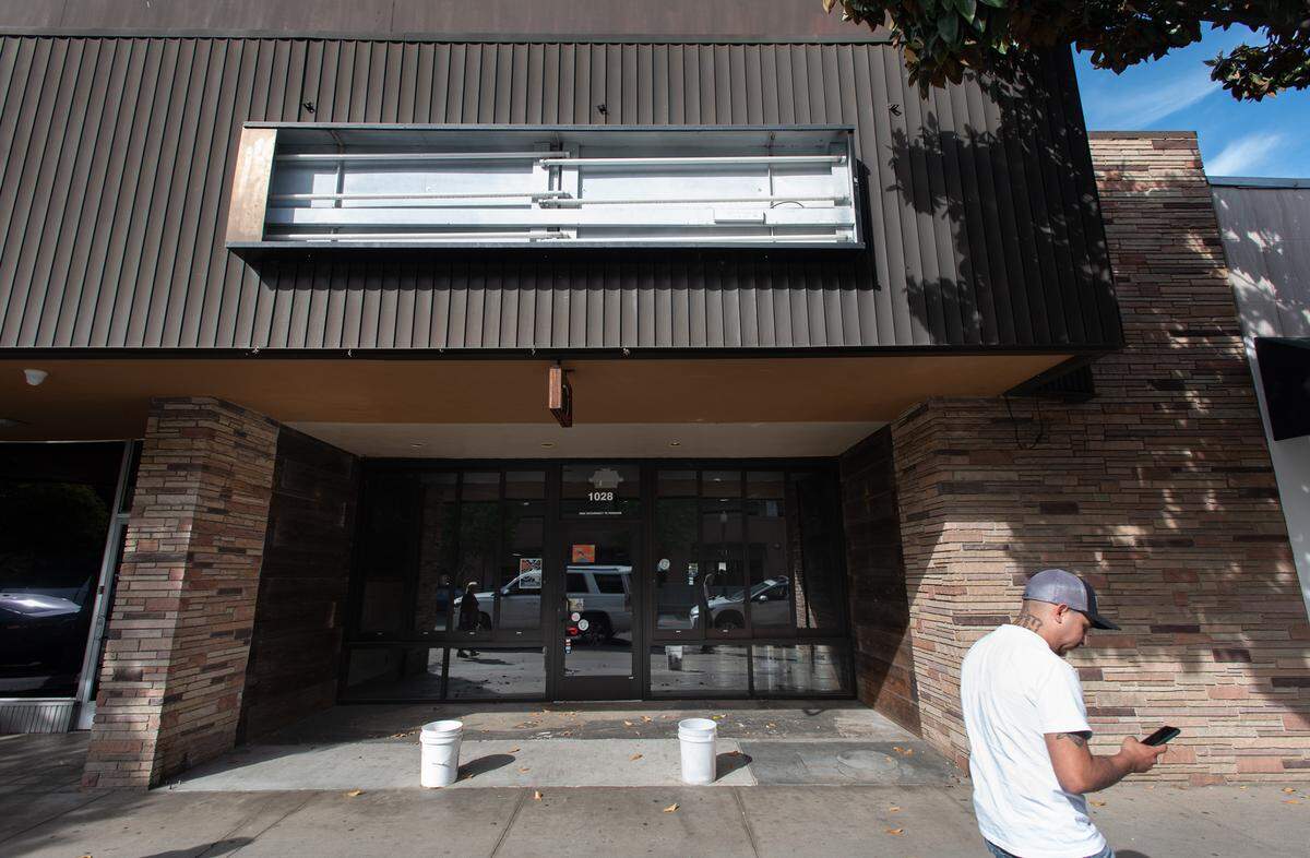 Former site of St. Stan’s Brewing Co. on 11th Street in Modesto, Calif., on Monday, April 26, 2021.