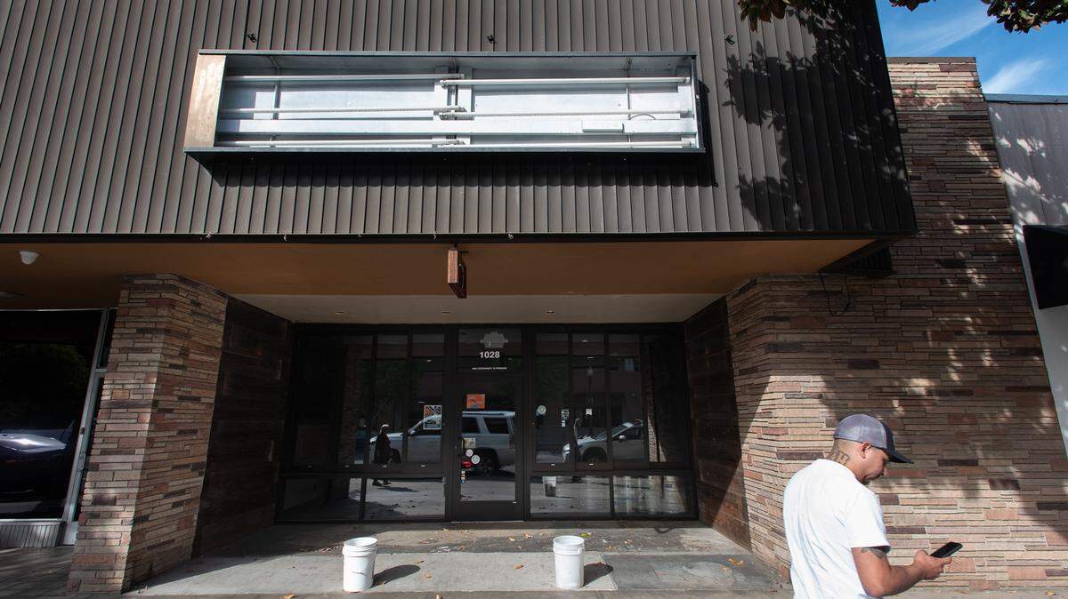 Former site of St. Stan’s Brewing Co. on 11th Street in Modesto, Calif., on Monday, April 26, 2021.