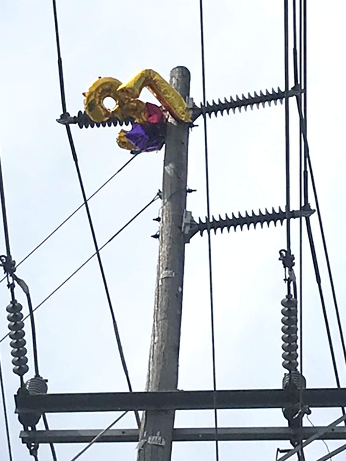 This metallic balloon caused a power outage for the Modesto Irrigation District, which urged residents to handle them carefully in April 2021.