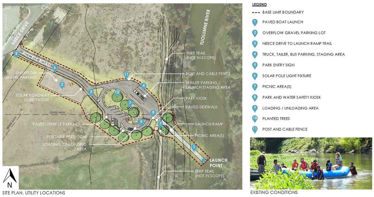 A boat ramp will be built at Tuolumne River Regional Park under a contract approved by the Modesto City Council on July 11, 2023.