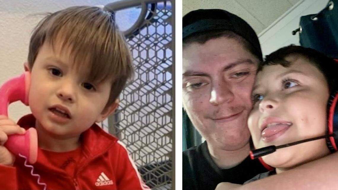 Victims of the Denair fire, from left, Bennet Inostros, 3, father Sergio Inostros, 25, and Mason Mulgado, 8.