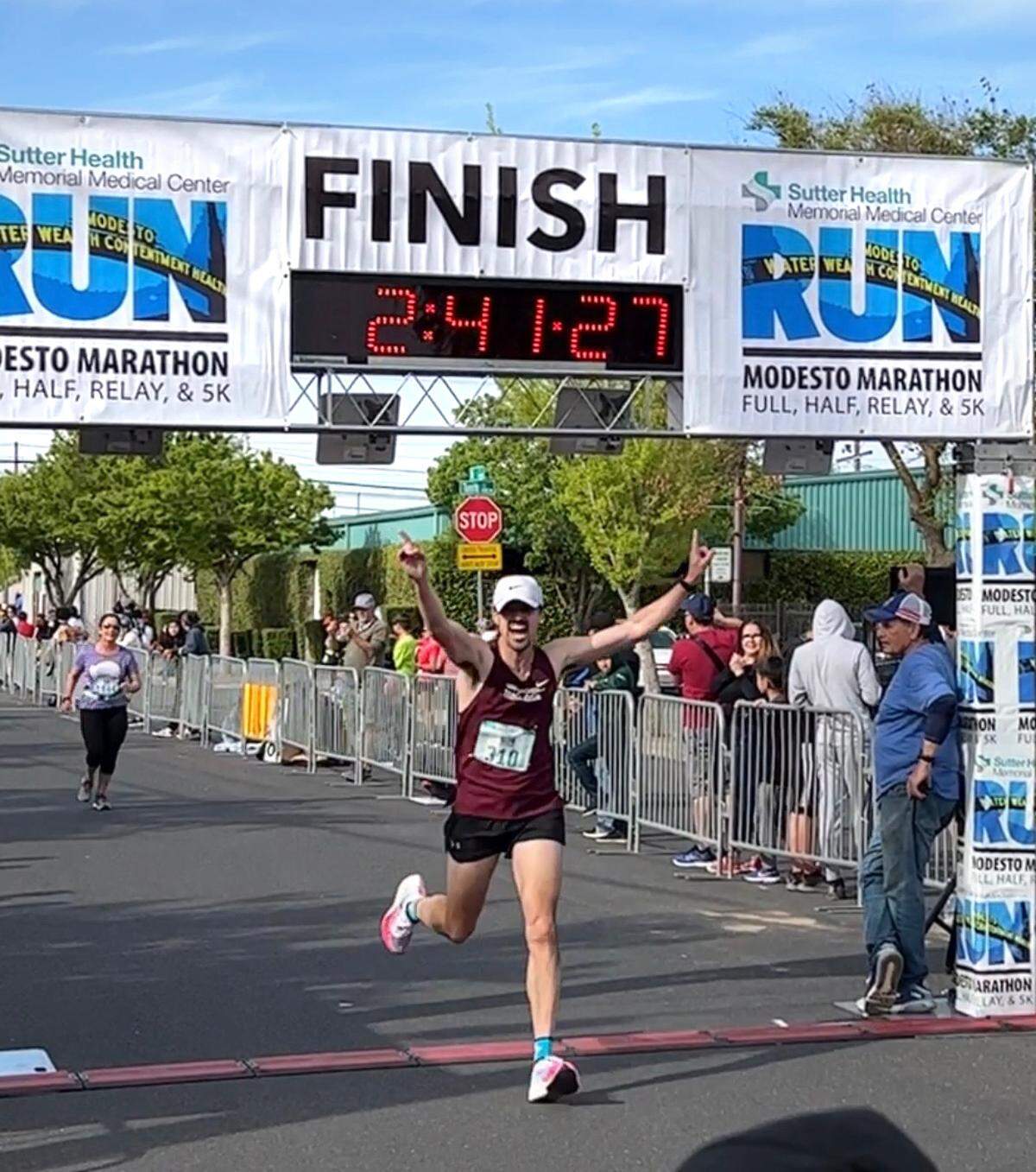 Modesto Marathon men’s winner was Walnut Creek resident David Yott.