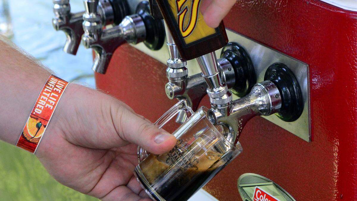 Beers on tap during at past year's Central Valley Brewfest at the Stanislaus County Fairground.