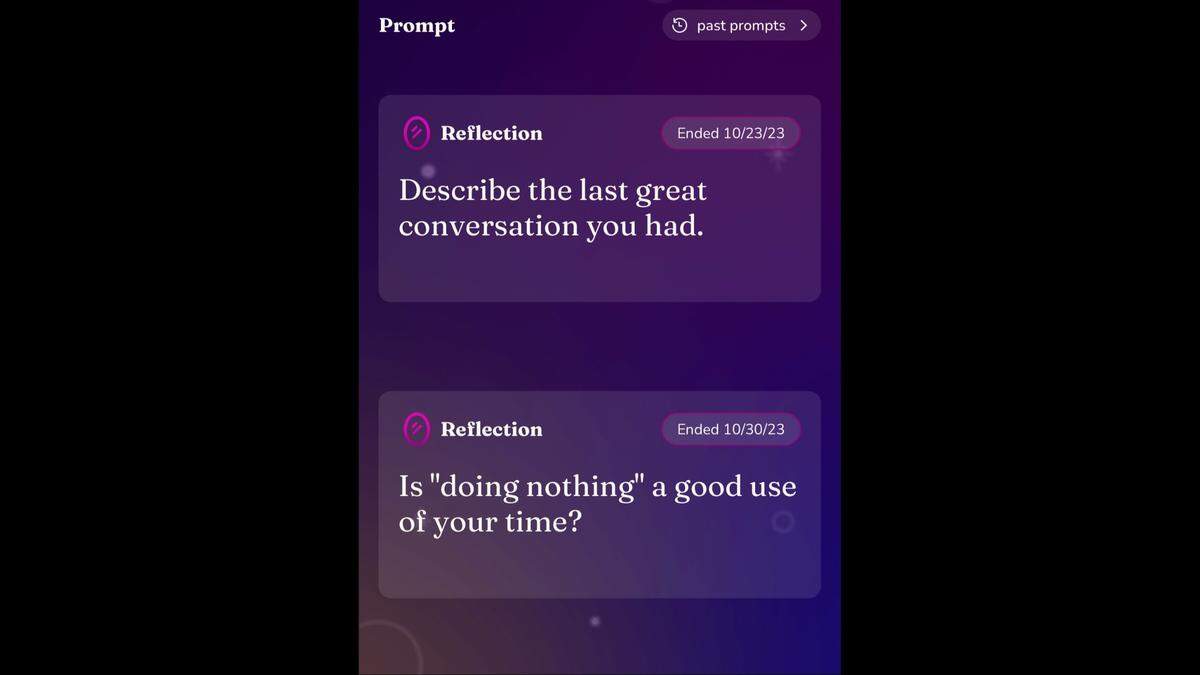 Eligible users can interact anonymously with other users’ prompt responses.