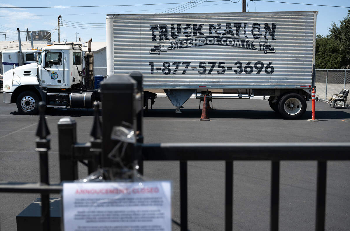 Truck Nation School truck driving school on Yosemite Boulevard in Modesto, Monday, Aug. 25, 2025.