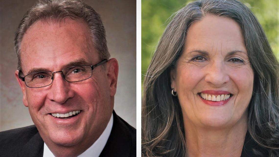 Modesto mayoral candidates for the 2021 February runoff, Doug Ridenour and Sue Zwahlen