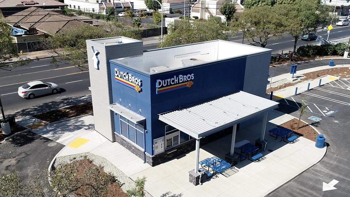 Dutch Bros Coffee is expected to open in Patterson in the fall. Pictured here is its McHenry Avenue, Modesto, location.