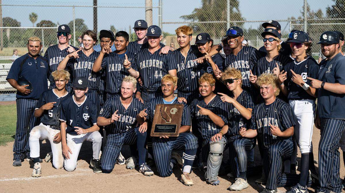Central Catholic beat Oakmont for the NorCal Divisoin III baseball title in Modesto, Calif., Saturday, June 3, 2023. . The Raiders won VOL, section and Northern California championships.