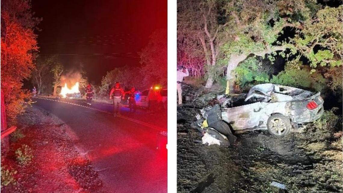 The driver was killed and three boys were hurt — one badly — in a crash Friday night on Ellenwood Road north of the Oakdale-Waterford Highway, according to the CHP