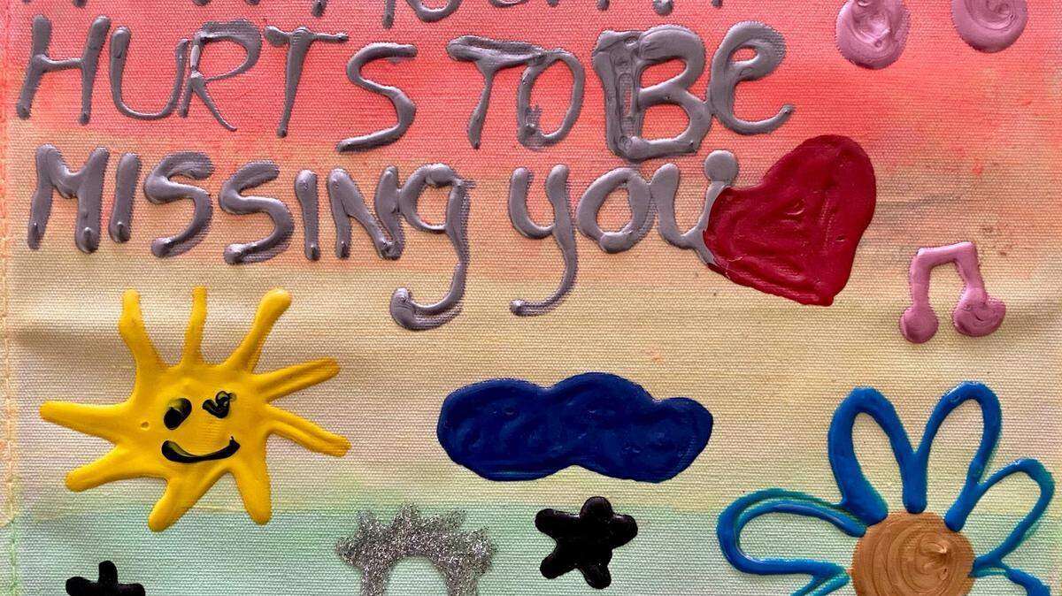 Art from a child in COVID-19 grief group at Jessica’s House in Turlock, CA. December 2020. Photo courtesy of Erin Nelson.