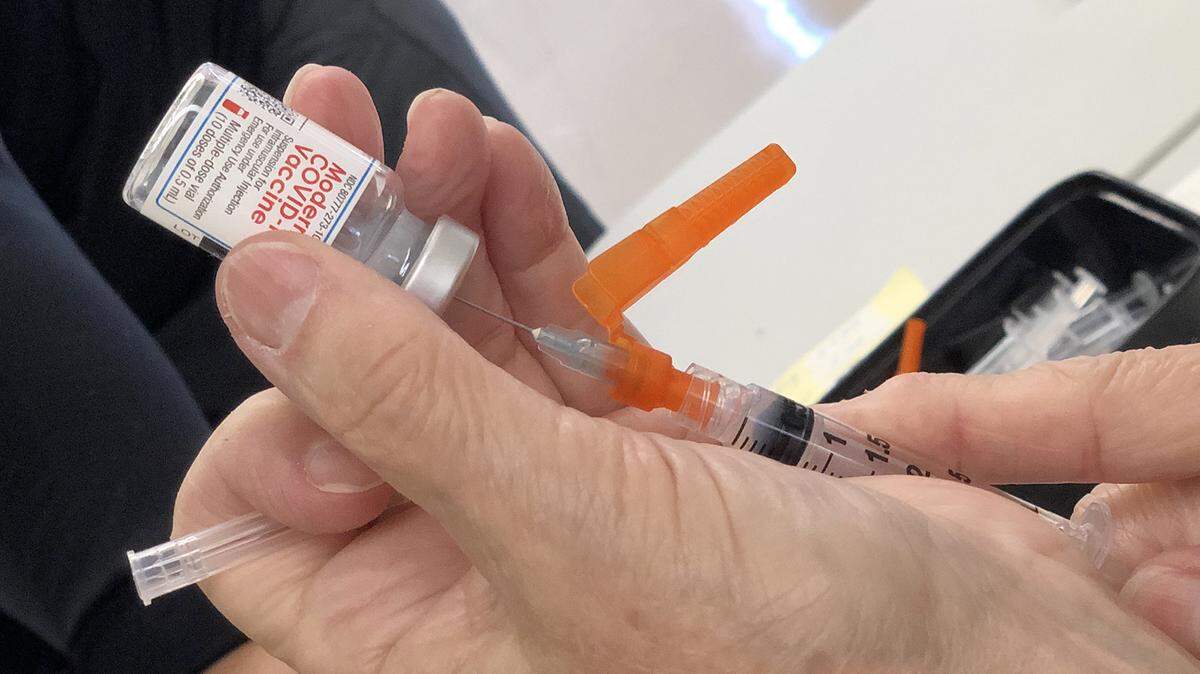 Moderna Covid-19 vaccine is being used at the Stanislaus County vaccination clinic.