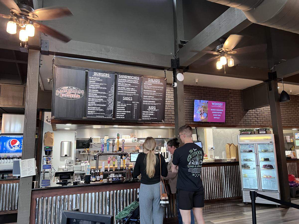 You’ll find burgers, sandwiches, salads, sides and kid-friendly options on the menu at Backwoods Burgers.