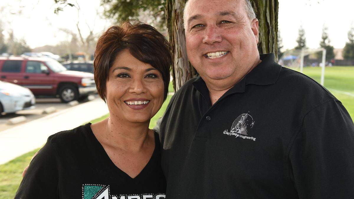 Dennis Wallace and his wife, Mercedes, are pictured on Feb. 26, 2016.
