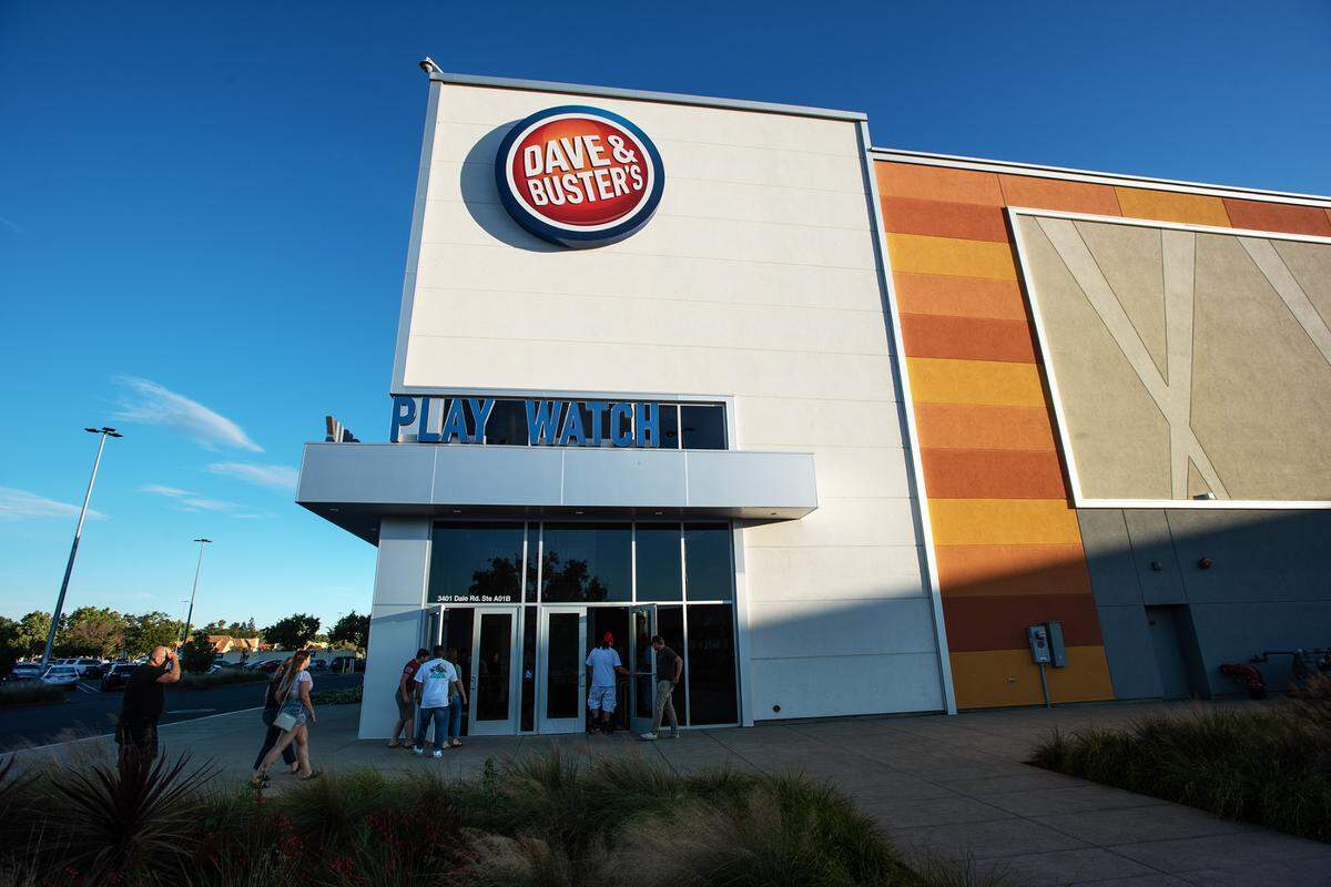 Dave & Buster’s entertainment center and restaurant at Vintage Faire Mall in Modesto, Calif., on Thursday, June 2, 2022.