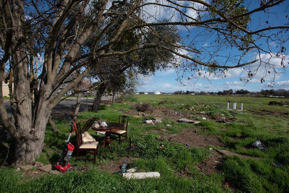 The city of Modesto received a $1 million state grant to build two or three soccer fields and a parking lot along John St between Hammond and Hays streets in west Modesto, Calif. Photographed Saturday, Feb. 11, 2023.