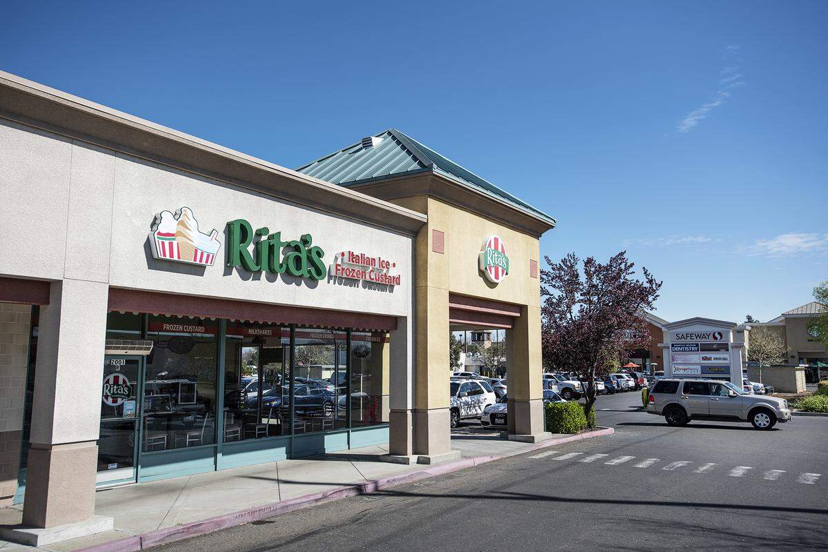 Former Rita’s Italian Ice store on McHenry Avenue in Modesto, Calif., on Wednesday, March. 11, 2020.
