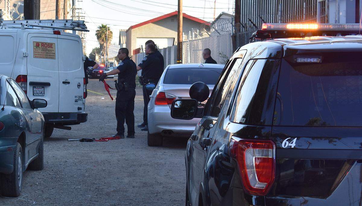 A woman was shot Tuesday morning, June 11, 2019, in an alley off D Street between Sixth and Seventh streets in downtown Modesto. She was conscious as she was loaded into an ambulance, but there’s been no report of her condition.