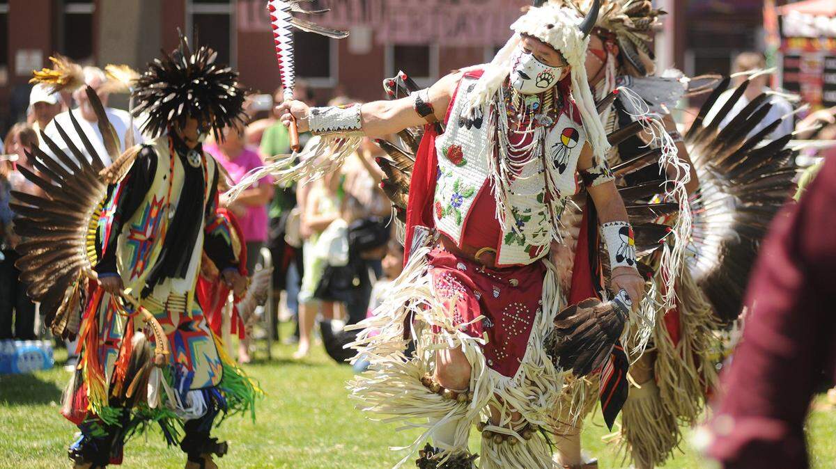 Modesto Junior College’s Intertribal Powwow, pictured in a past year, at the East Campus.