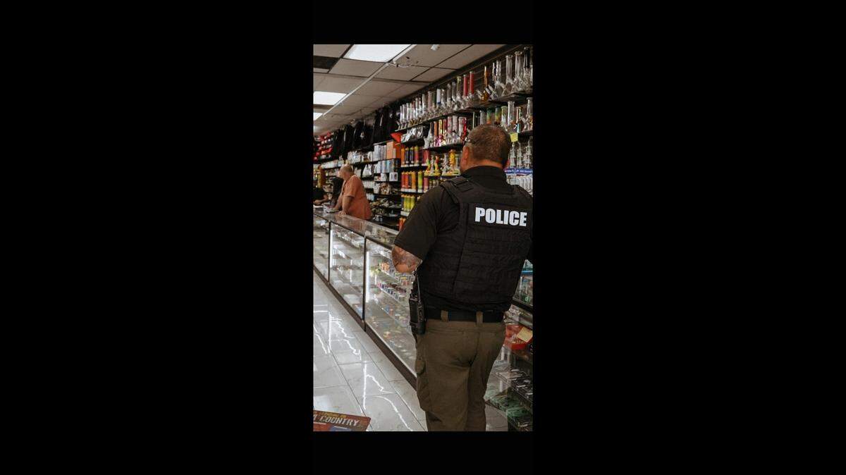 The Turlock Police Department executed a search warrant at a smoke shop Tuesday, Sept. 12, 2023. The investigation found the shop was selling flavored tobacco products and black-market marijuana.