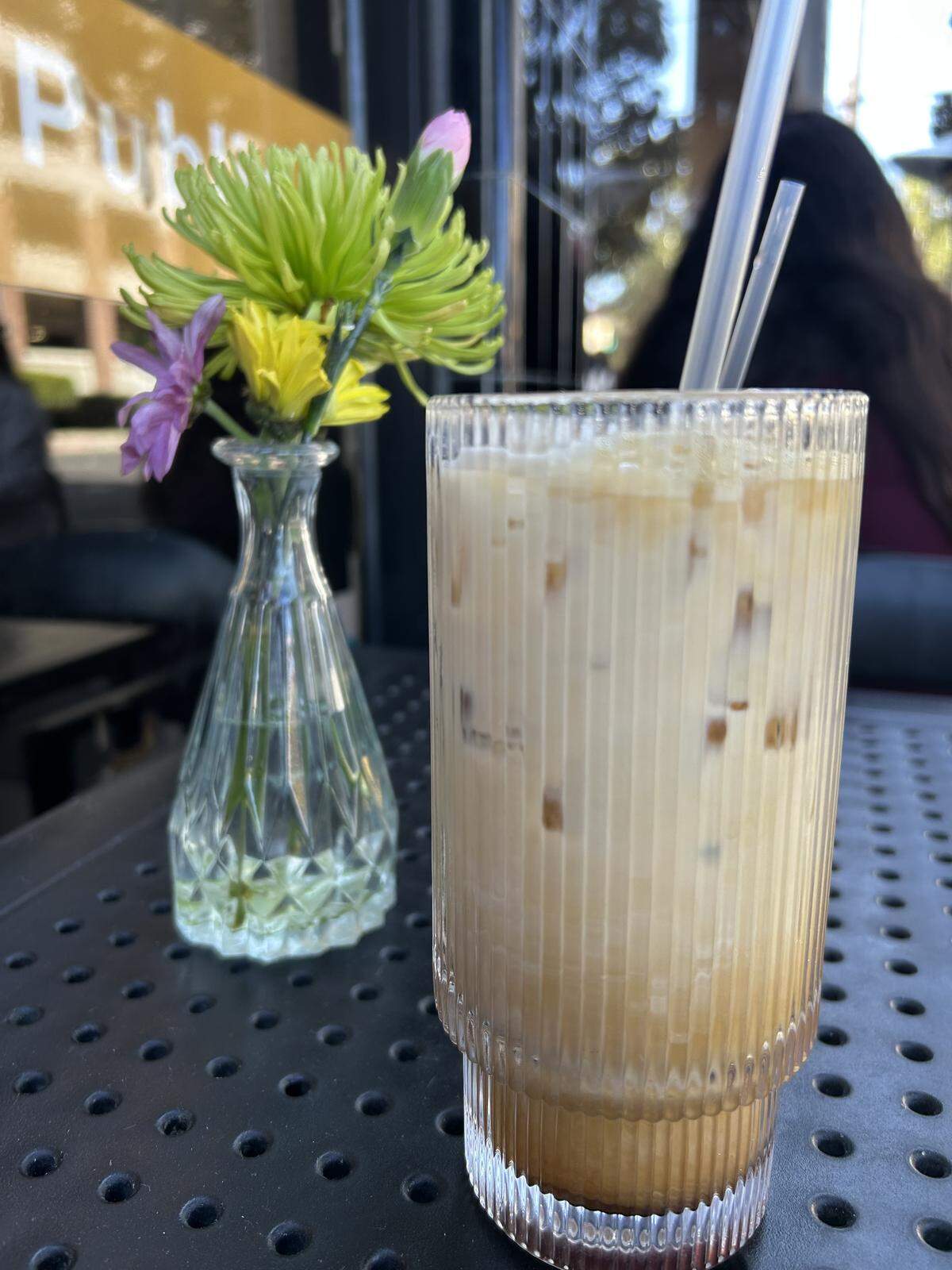 An iced shaken espresso latte called The Standard from Lucille in Modesto