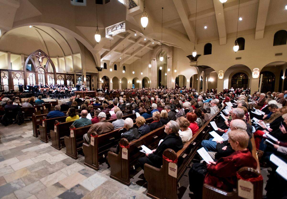 Modesto Symphony Orchestra’s Holiday Candlelight Concert at St. Stanislaus Catholic Church, pictured in 2016.