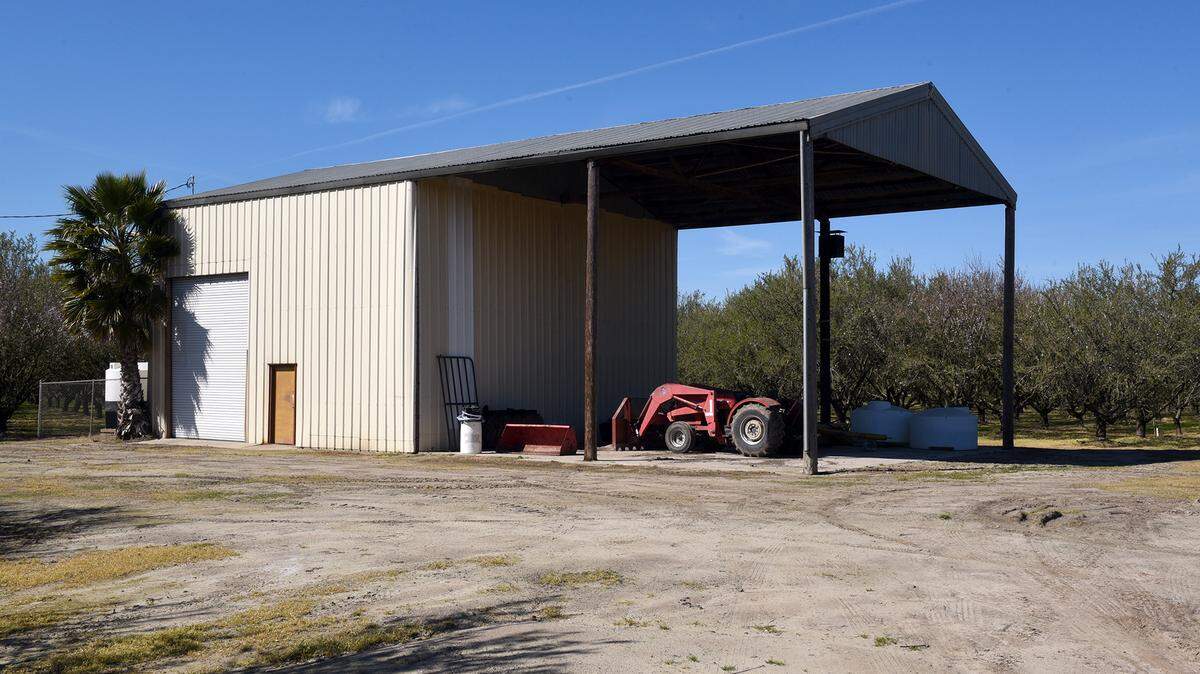 A pole barn on the 5700 block of California avenue owned by the Etchebarne family west of Modesto is pictured on Thursday March 14, 2019. Legacy Nursery proposes the pole barn to be used for growing starter cannabis plants and supplying them to licensed cultivators.
