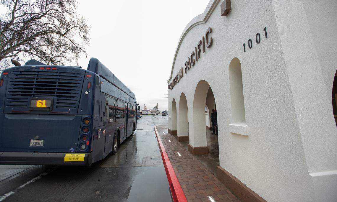 Modesto Transit Center in Modesto, Calif., Friday, March 10, 2023.