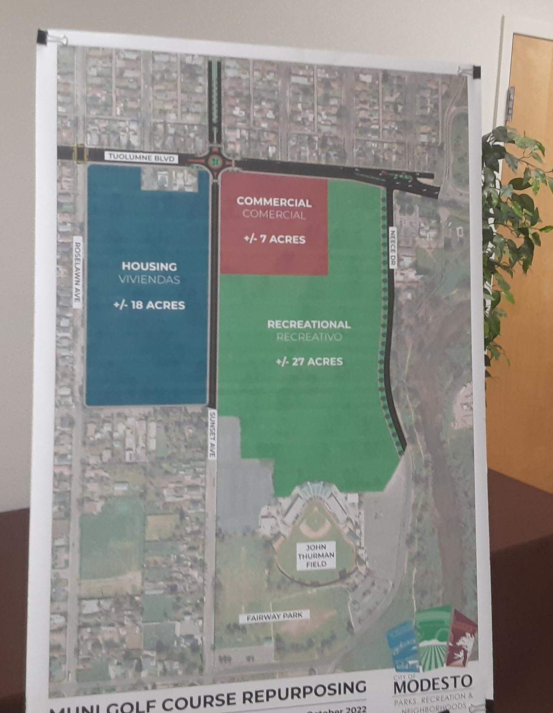 This is the city’s conceptual plan for the future of the former nine-hole golf course based on feedback from two community meetings. The city sought additional comment at Tuesday’s meeting at King-Kennedy Memorial Center.
