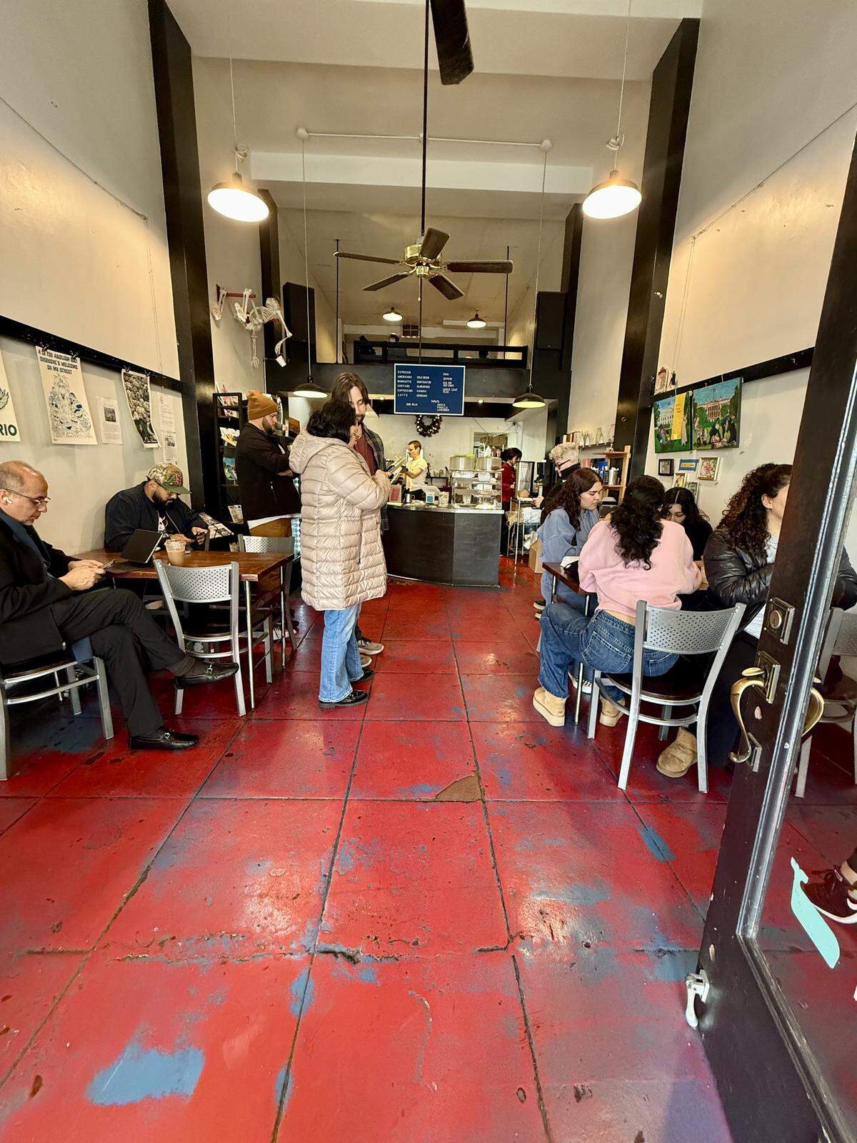 Customers fill Preservation Coffee & Tea shop in Modesto on Friday, Dec. 26, before it closes permanently.