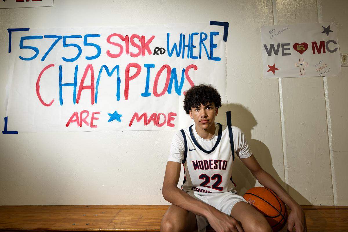 Modesto Christian’s Trevor Dickson is selected The Modesto Bee player of the year. Photographed at Modesto Christian High School in Salida Monday, March 16, 2026.