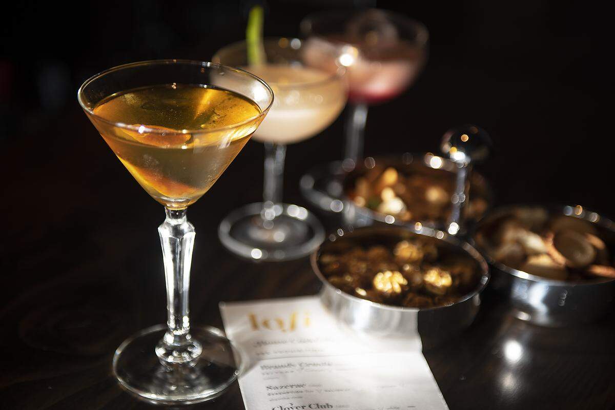 Local Bitter (dry rye gin, sweet vermouth, gran Classico, and burnt orange) at Lo-Fi craft cocktail bar in Modesto, Calif., Wednesday, July 31, 2019.