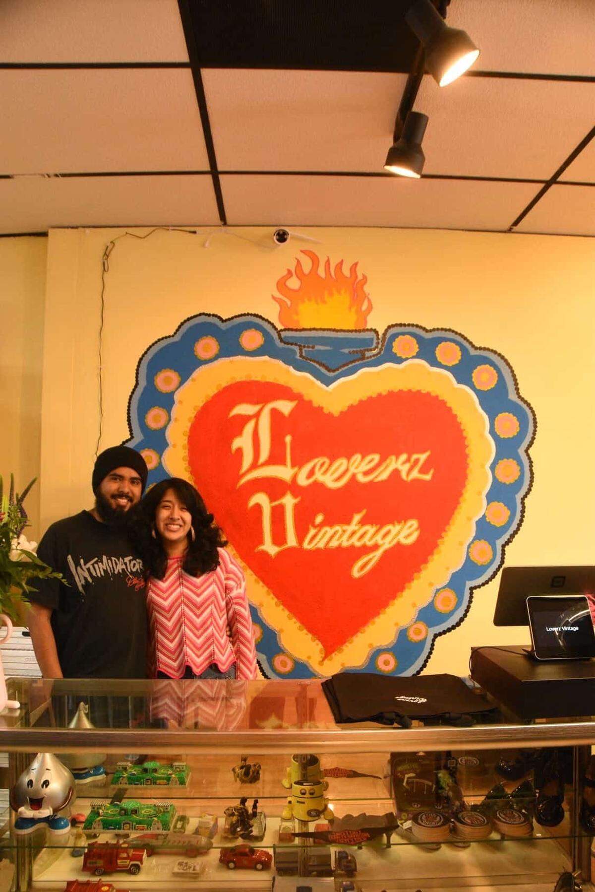 Diego Ruiz and Brenda Pedraza are the owners of the newly opened Loverz Vintage on McHenry Avenue in Modesto.