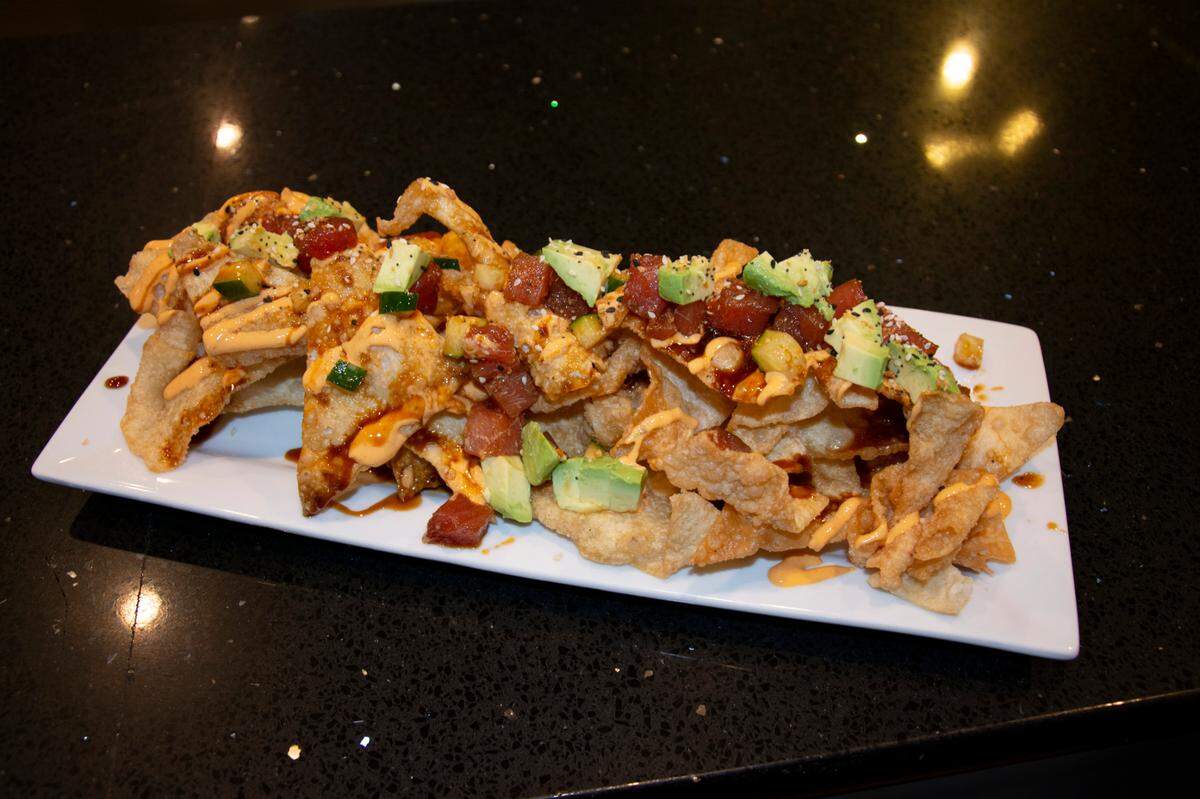 Poke nachos at Midtown Bistro Jan. 15, 2021 in Modesto, Calif.